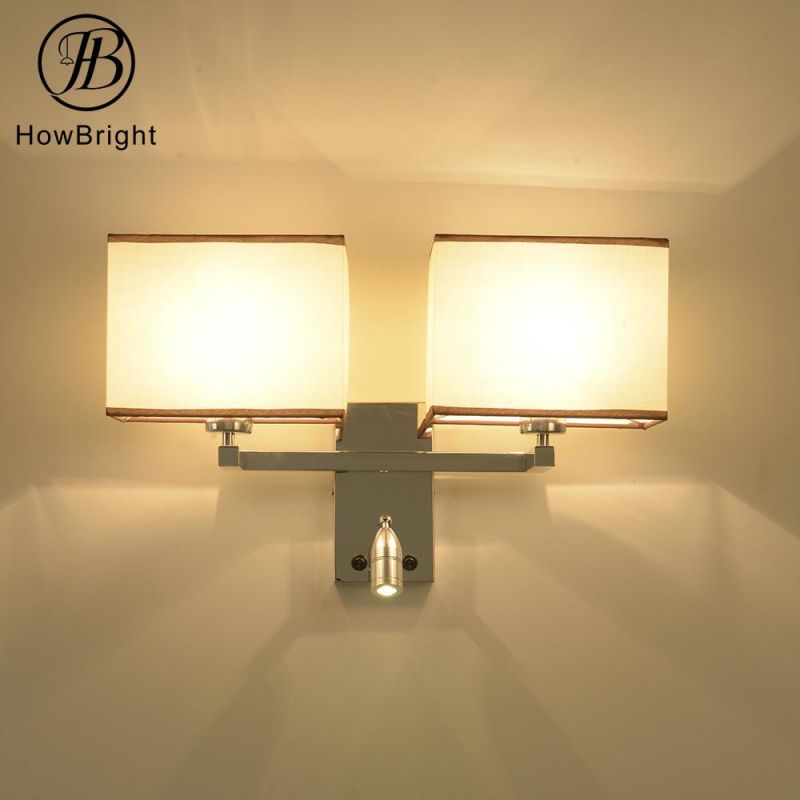 How Bright Modern Design with USB Wall Lamp Wall Light Modern Hotel Bedroom Indoor Decorative Surface Mounted Wall Lamp