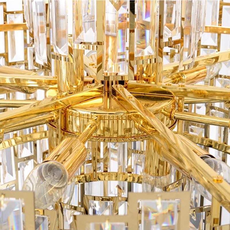 Hotel Lobby Exhibition Hall Luxurious Crystal Chandeliers Bedroom Pendant Lamp