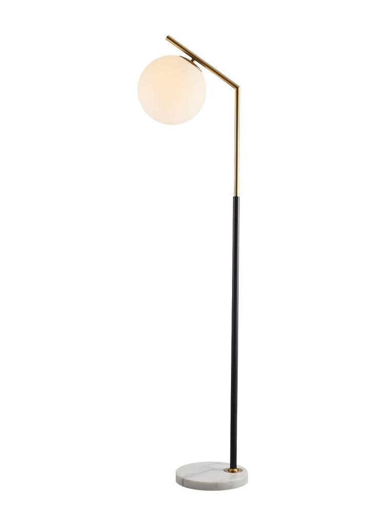 Modern Marble Decoration Floor Lamp Contemporary Gold/Black LED Floor Lamp for Hotel Room and Home Table Lamp