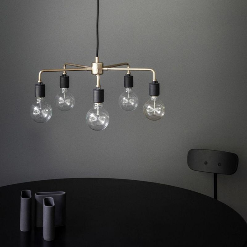 Brass Stainless Steel Industrial Retro LED Bulb Pendant Lighting