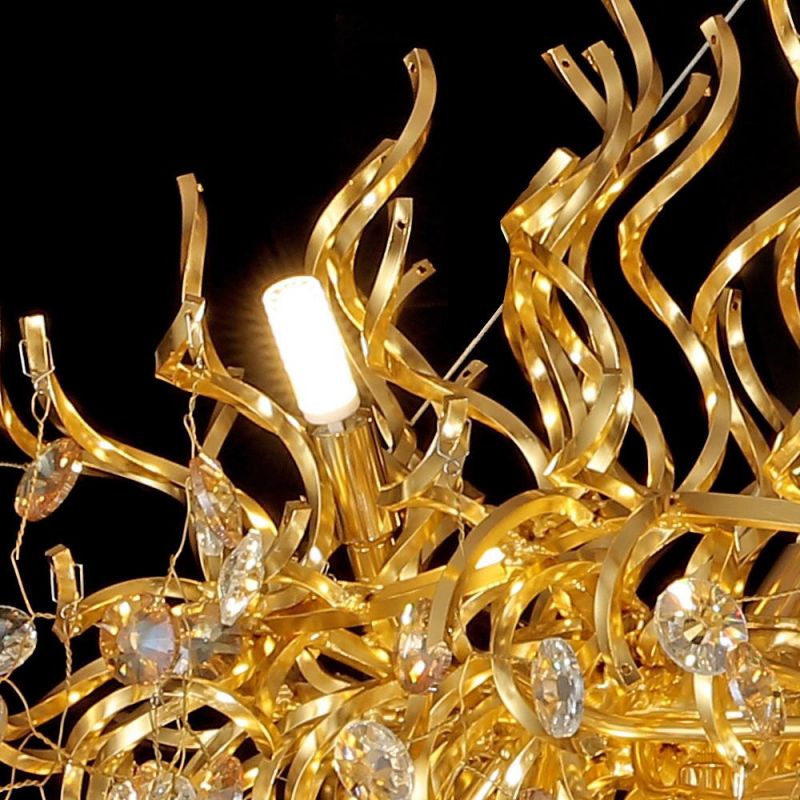2022 Dining Room Chandelier Light Hanging Long Chandelier for Restaurant & Villa Lobby