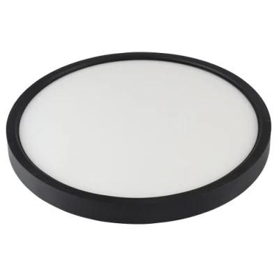 24W Dia 300mm Simple Style Plastic ABS IP44 Round Ceiling Light with Dimmable