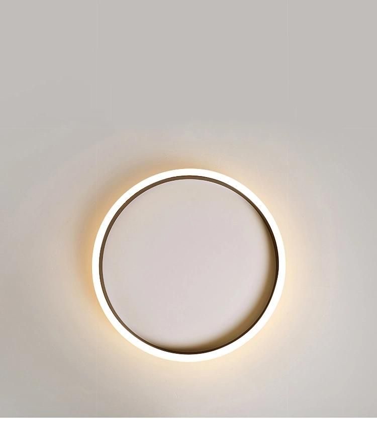 Nordic Minimalist Bedroom Round Surface Mounted Acrylic Living Room Office Modern LED Ceiling Lamp