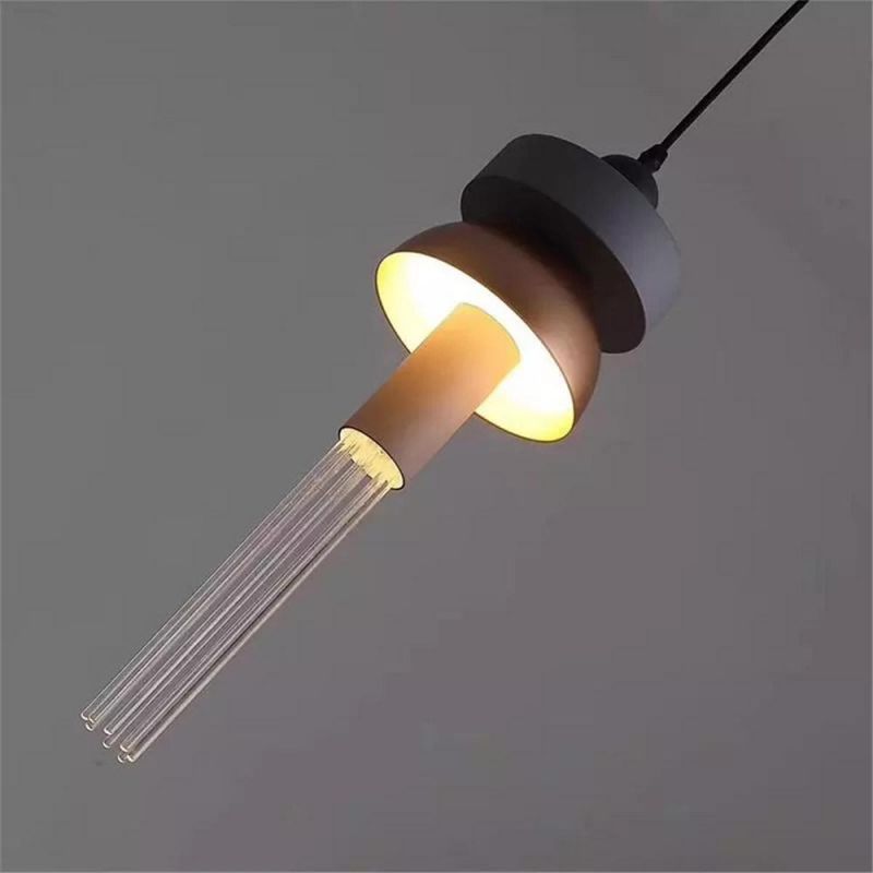 LED Glass Tassels Pendant Lights Modern Romantic Restaurant Kitchen Pendant Lamp Luminaire Suspension Dining Room Lights
