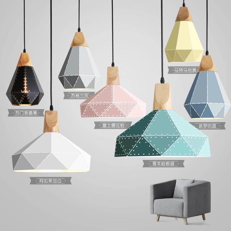 Modern Minimalist Design Wood Pendant Light Annelise Unique Jewel Scandinavian Pendant Light (WH-AP-331)