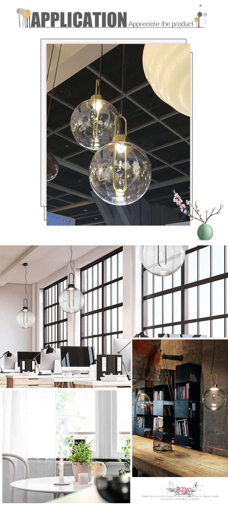 High Quality Metal Dlss Restaurant Dining Room Kids Room Fanny Glass Pendant Light