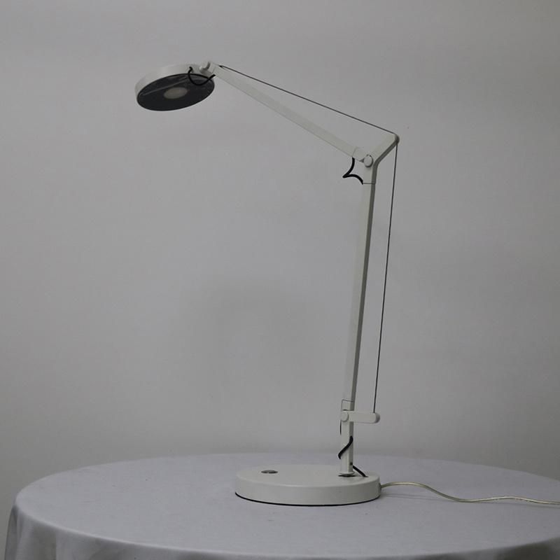 Metal in Painted White Finish Adjustable Table Lamp