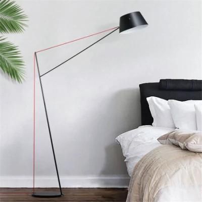 Postmodern Beautiful Lines Aluminum Shade Floor Lamp for Living Room Floor Lamp (WH-MFL-170)
