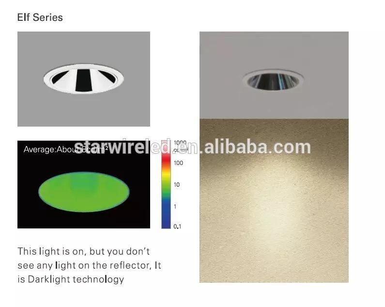 Square COB Commercial Recessed Trimless LED Downlight