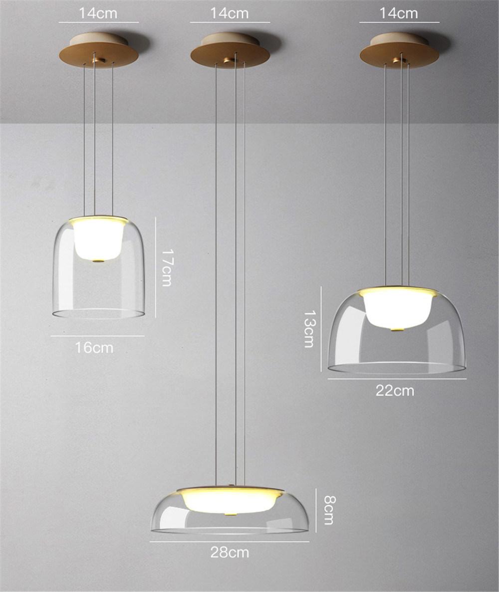 Modern Designer Glass Pendant Lights Dining Room Living Room Kitchen Hanging Lamp Simple Hanglamp Home Decor Light Fixtures