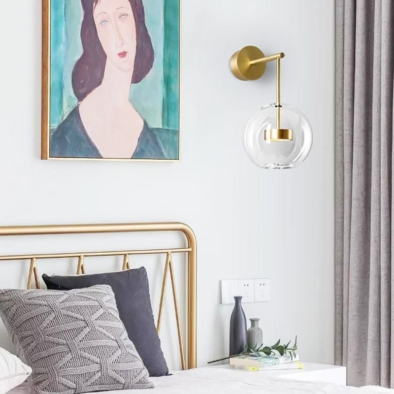 Nordic Wall Sconces 10W LED Light Glass Bubble Sample Scandinavian Wall Light (WH-OR-70)