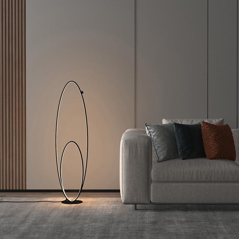 LED Floor Lamp Nordic Living Room Bedroom Bedside Vertical Table Lamp
