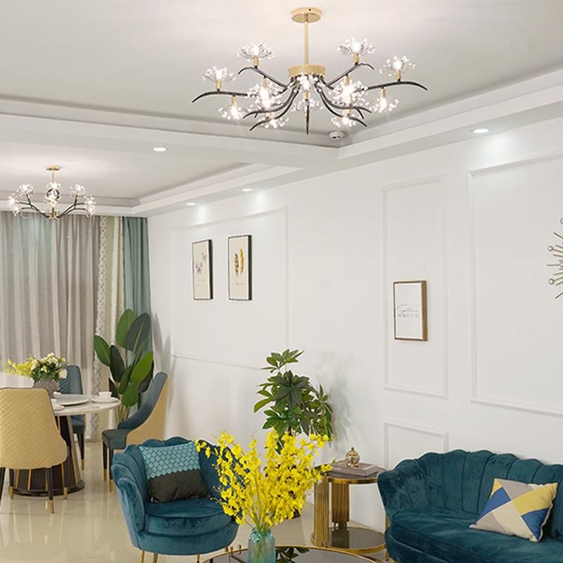 Postmodern Light Luxury Living Room Crystal Ceiling Lamp Simple Restaurant Lamp Bedroom Light