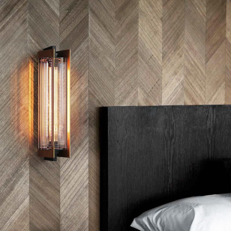 Light Luxury Wall Lamp Corridor Lamp Mirror Headlamp Retro Glass Bedside Light