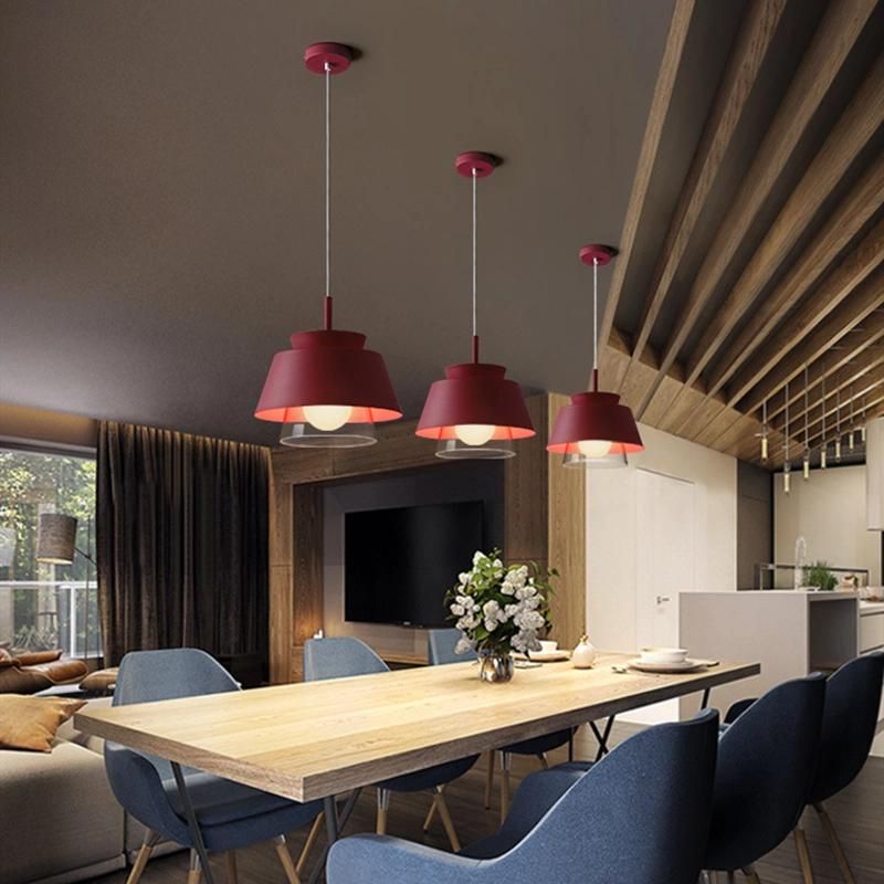 Nordic Iron Pendant Lamp Decor E27 Roth Scandinavian Contemporary Conical Shaped Pendant Lamp (WH-AP-316)