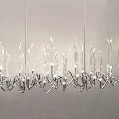 Crystal Living Room Hotel Project Branch Light Luxury Restaurant Pendant Lamp