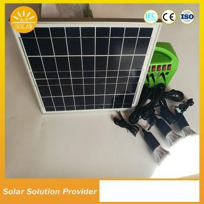 Portable as-S10W DC12V Solar Home System Solar Kits