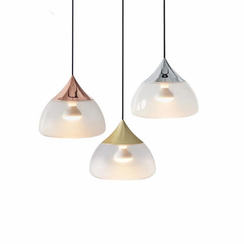 Water Glass Pendant Lights Drop Iron Gold Lamp Modern LED Living Room Bedroom Restaurant Pendant Lamp (WH-AP-156)