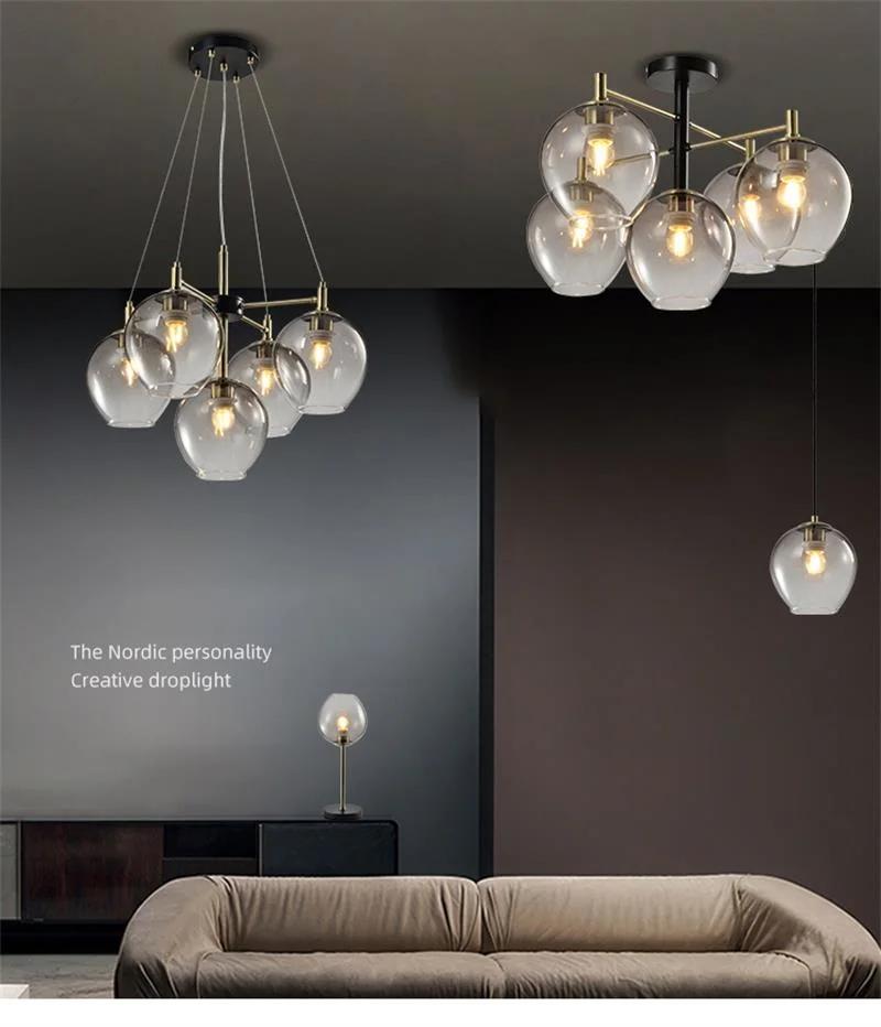 East Asian Style Minimalistic Pendant Lamp Contemporary Living Room Hotel Interior Decoration Chandeliers