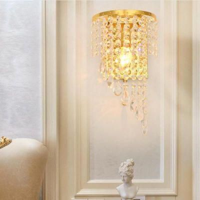 Indoor Home Sconce Crystal Wall Light Chrome Left Right Silver Wall Lamp Sconce (WH-OR-154)