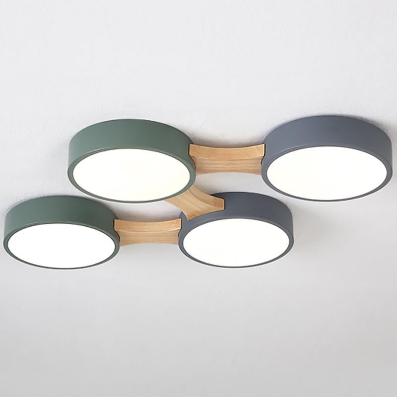 Round Creative Ceiling Light Modern Simple Bedroom Lamp Children Room Light