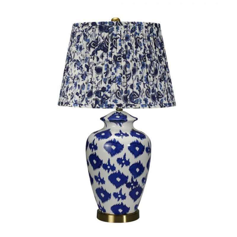 Exquisite Chinese Style Classical Base Lighting Indoor Table Lamp Blue and White Porcelain
