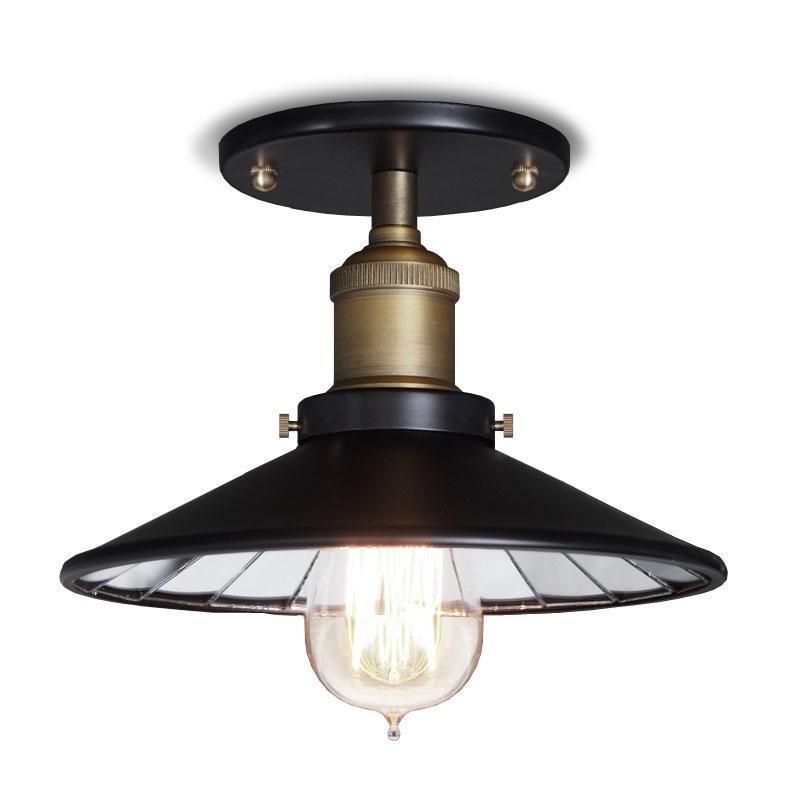 Retro Semi Flush Ceiling Lights for Living Room Bedroom Home Light Fixtures (WH-LA-23)