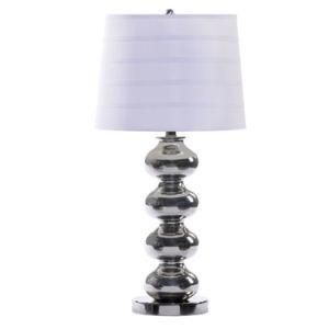 Modern Design Table Lamp with Shiny Nickel Finish