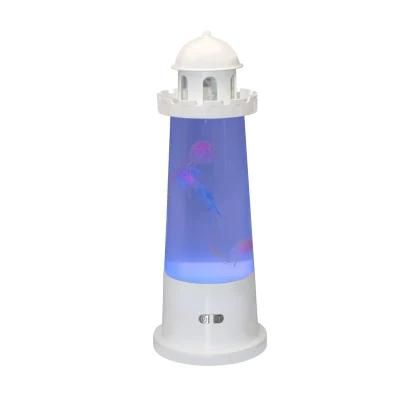 Tianhua Novelty Decoration Wholesale Multi-Color LED Lava Jellyfish Mood Lamps with Aquarium