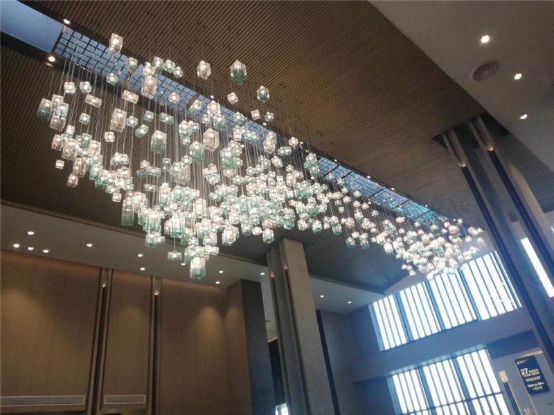 Coloured Clear Crysal Glass Chandelier Black Crystal Chandelier