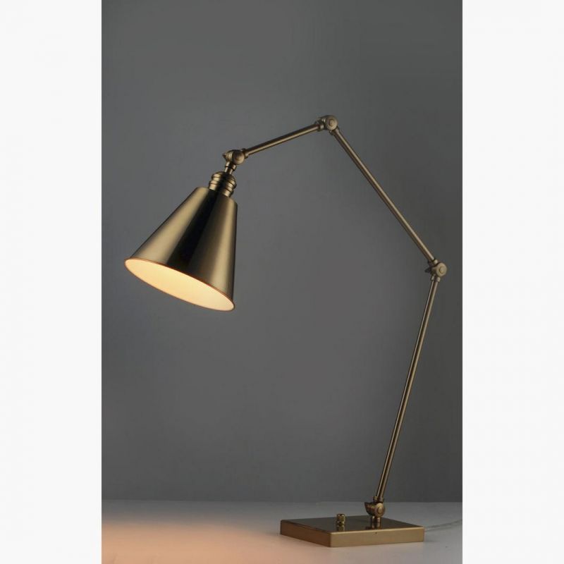 2022 Zafferano Poldina PRO Nordic Metal Black Table Lamp Decorative Living Room Bed Side Table Lamp Cordless
