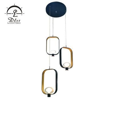 Loft Retro Glass Leather LED Pendant Lamp