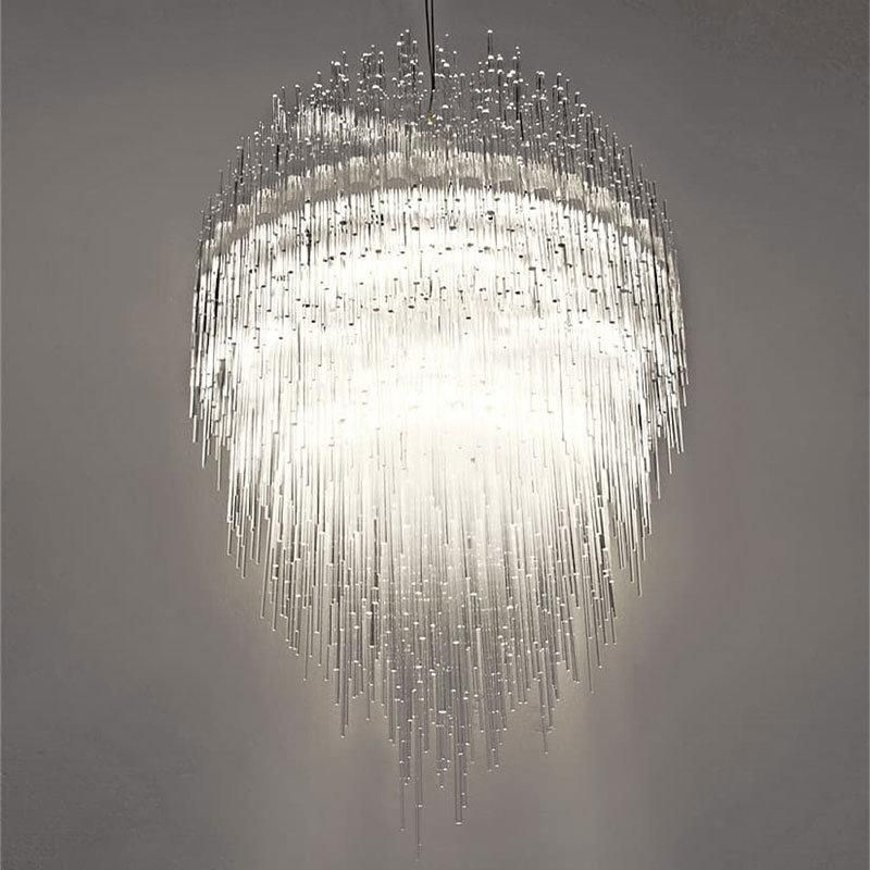 2022 Factory Supply Luxury Hotel Modern Big Tassels Project Chandelier & Pendant Light