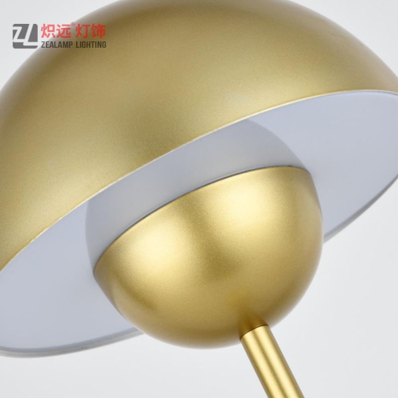Multi-Color Optional Metal Decorative Semi-Circle Simple LED Table Lamp