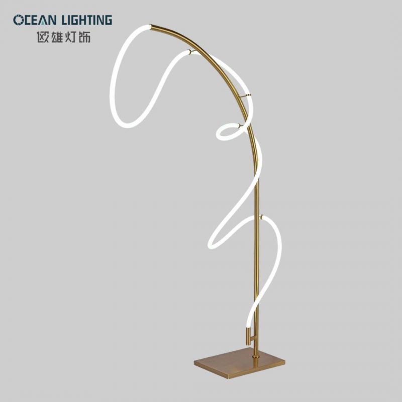 Modern Decorative Lighting Soft Inward Curve LED Lighting Floor Lamp