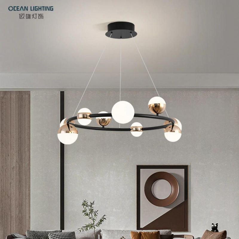 Ocean Lighting Wholesal Living Room Lights Crystal Hanging Pendant Lamp