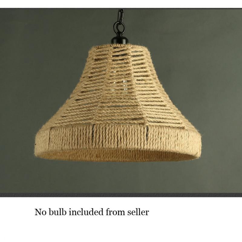 Loft Pendant Lamp Retro Industry Rope Hemp Clothing American Lighting (WH-VP-141)