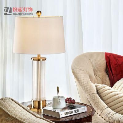 Modern Design Hotel Decorative Bedside Glass Table Lamp