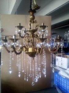 68859 Crystal Candle Chandelier Lamp (Zinc alloy)