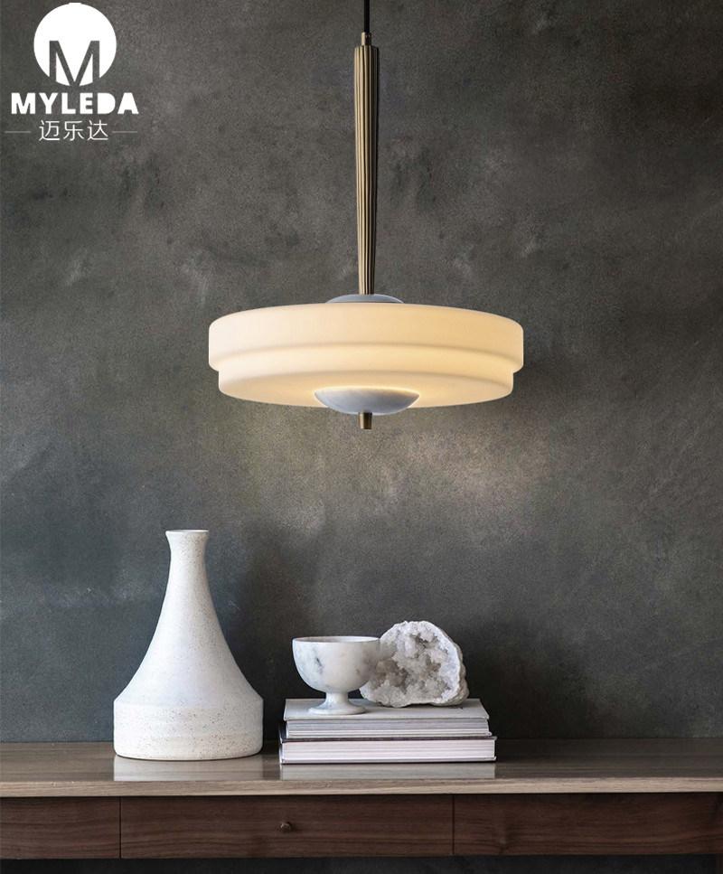 Modern Restaurant Chandeliers LED Pendant Light with Marble