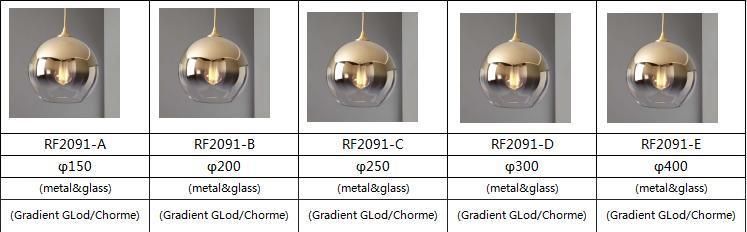 Zhongshan Home Lighting Chanderlier Pendant Light Glass Lamp