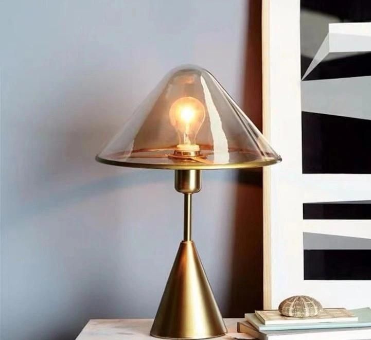 New Chinese Light Luxury Lamp Light Luxury Iron Designer Model House Bedroom American Simple Retro Lamp