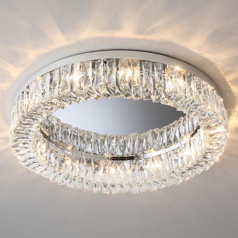 Modern Crystal Ceiling Lamp Creative Living Room LED Lighting Bedroom Pendant Light