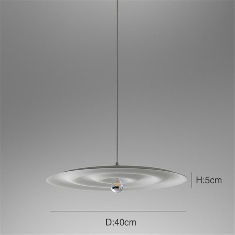 Nordic Round Pendant Light Modern Light Living Room Restaurant Villa Coffee Study Bedroom Pendant Light (WH-AP-155)