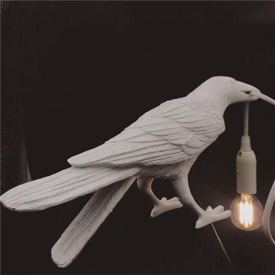 Bird Lamp Creative Bedroom Animal Heading Bird Resin