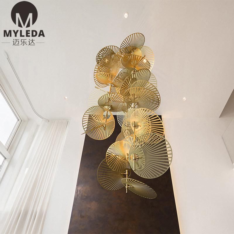 Hotel Hall Club House Villa Stair Large LED Chandelier Pendant Light