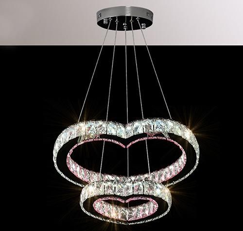 Hanging Lamp with K9 Crystal Chandelier for Home Decoration