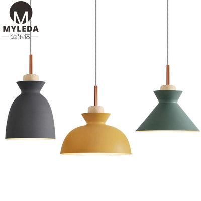 Modern Brush Brass Living Room Chandelier Hanging Pendant Lamp