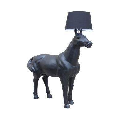 High Quality Nordic Industrial Custom E27 Bulb Metal Standing Floor Light Indoor Decor Horse Designer LED Floor Lamp