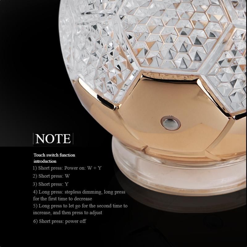 LED Table Lamp Atmosphere Lamp Football Lamp Bedroom Bedside Gift Night Lamp Creative Acrylic Night Lamp